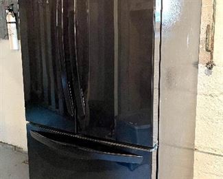 $450, LG French door refrigerator with lower freezer drawer and crisper drawers, excellent condition, very clean, retails for $1800. You Move! Located in walkout basement. You will need to remove the doors.