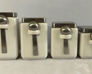 Ceramic and Stainless Cannisters