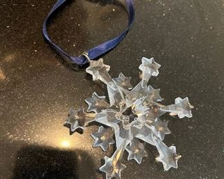Swarovski crystal snowflake ornament