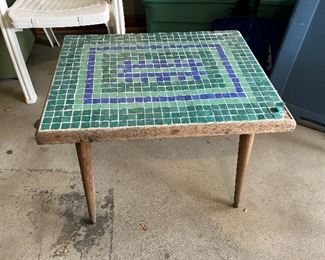 Tile topped side tables.....