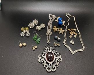 Rhinestone Costume Fashion Jewelry Lot