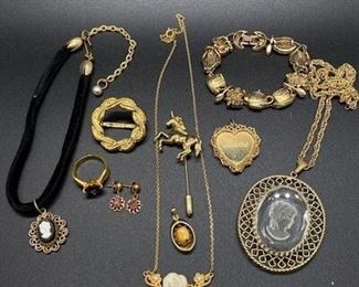 Goldtone Romance Jewelry Lot