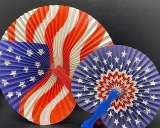 American Flag Patriotic Folding Hand Fans