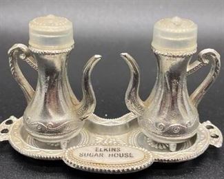 Vintage Elkins Sugar House Miniature Shaker Set