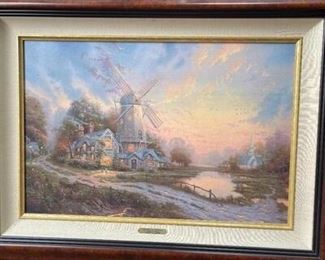 Thomas Kinkade The Wind of the Spirit Canvas 24x36 COA Highlights