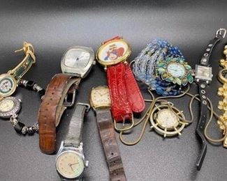 Mixed Lot of Fashion Watches for Parts or Repair