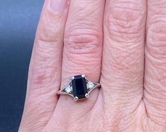 Sterling Silver Onyx Cocktail Ring