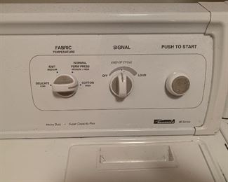 Close up a dryer