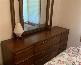 Mid-Century dresser and mirror