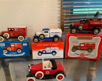 Metal die-cast car and truck banks