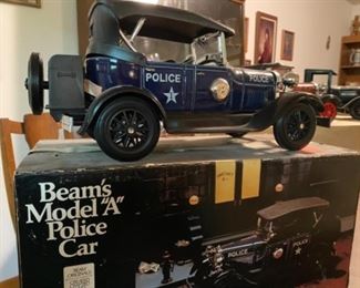 Jim Beam model a police car decanter seal unbroken 
