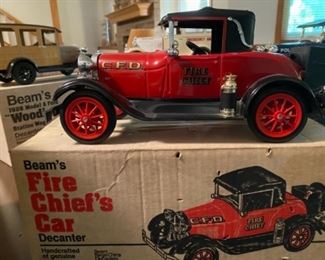 Jim Beam fire chief Decanter seal unbroken