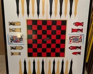 metal card table with folding legs, also available Card Table and folding chairs