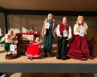 assortment of Christmas Carolers, other dolls available