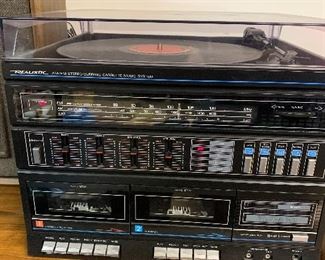 Realistic AM/FM, Duke set, and turntable. Speakers sold separately