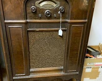 Vintage cabinet radio