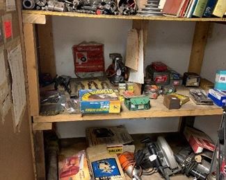 Large assortment of bits from very very tiny to very very big! We also have woodworking tools, and an assortment of nails and screws