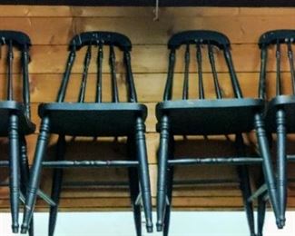 4 Antique Pub Chairs