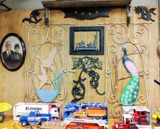 Wrought Iron Corbels.
Aluminum Screen Door Push Guards.
Antique/Vintage Ertle, Tonka Toys