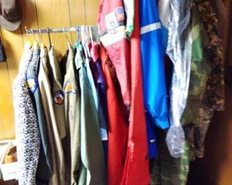 Military Uniforms
Racing Suits
80's-90's Sports Wear.