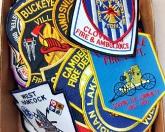 Vint Fire Fighter Police Uniform Patches.