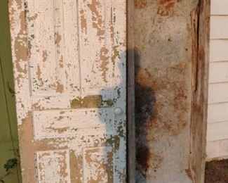 Ant Wood Door.
Ant Repurposed Wood & Galvanized Metal Feed Trough
