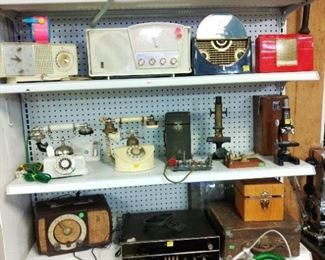 Ant & Vint Phones, Radios, Microscopes, Natical Compass, Remington Adding Machines, Telegraph Equip.