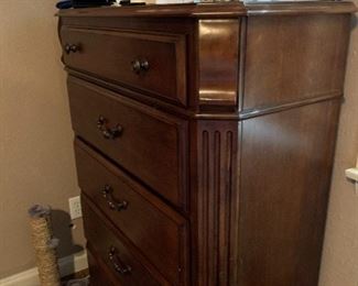 The chest of drawers in the main floor bedroom