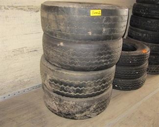 Lot of 4 425x65Rx22.5 Used Tires , Mainly used on Heavy Spec Trucks with Heavy Front Ales , Dump Trucks , Crane Trucks, Concrete Trucks Etc.