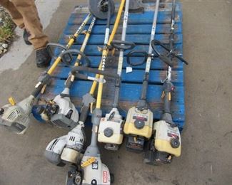 7 Ryobi Weed Eaters and Trimmers - Used Condition