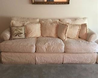 White sofa front