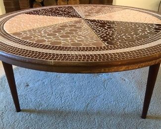 round tile coffee table