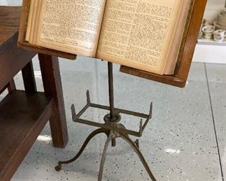 Antique dictionary stand
