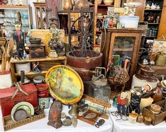 Selection of Native American items and folk art
