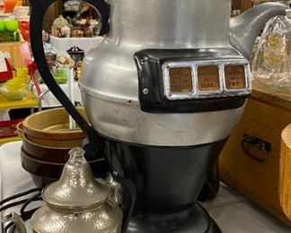 1930's "American Duplex Electric Coffee Cutter" coffee grinder, huge 30" tall
