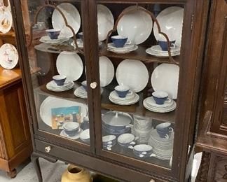 Antique Queen Anne china cabinet
