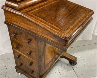 Victorian walnut davenport writing desk
