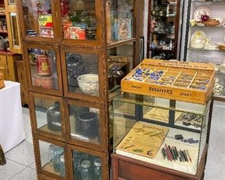 Antique display cases
