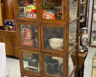 Antique bakery display case
