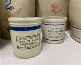 Selection of Red Wing beater jars
