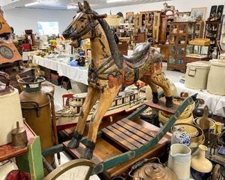 Vintage rocking horse
