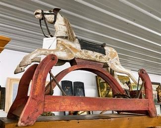 Antique rocking horse
