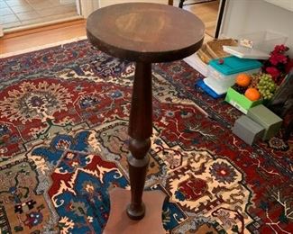 #9	Wood  Round Top Fern Stand - as is finish Top 34" H	 $50.00 	
