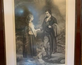 #15	Framed Signed Black & White Print of Man giving woman a book 42x34	 $250.00 	
