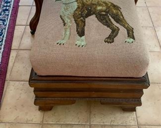 #22	Wood Needlepoint of Boston Terrier Dog   16sq x 14	 $50.00 	
