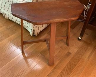 #38	Half-moon Shaped End Table (as is finish on top) 24x12x23	 $25.00 	
