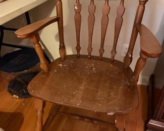 #65	Maple Captains Chair (as is finish)	 $15.00 	
