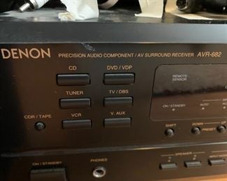 #82	Denon Stero w/Subwoofer & dual Speaker  Model AVR-682	 $60.00 	
