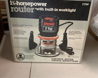 #85	Craftsman 1.5 HP Router	 $40.00 	
