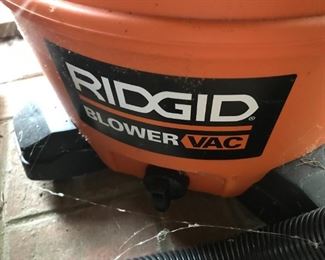 #98	ridgid blower shop vac 	 $40.00 		
